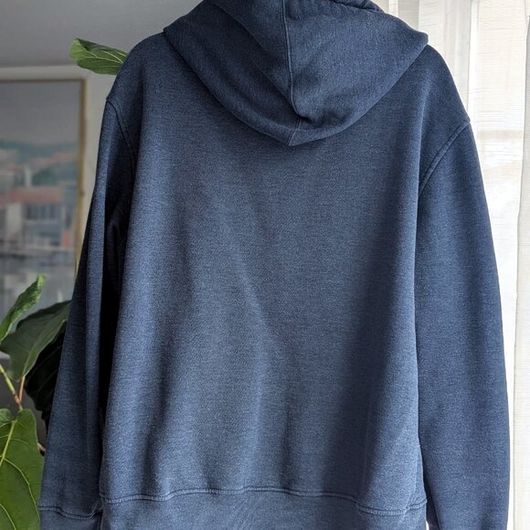 EUC - Men's Vintage Zoo York Embroidered Logo Zip Hoodie - Blue/Orange - Picture 2 of 7